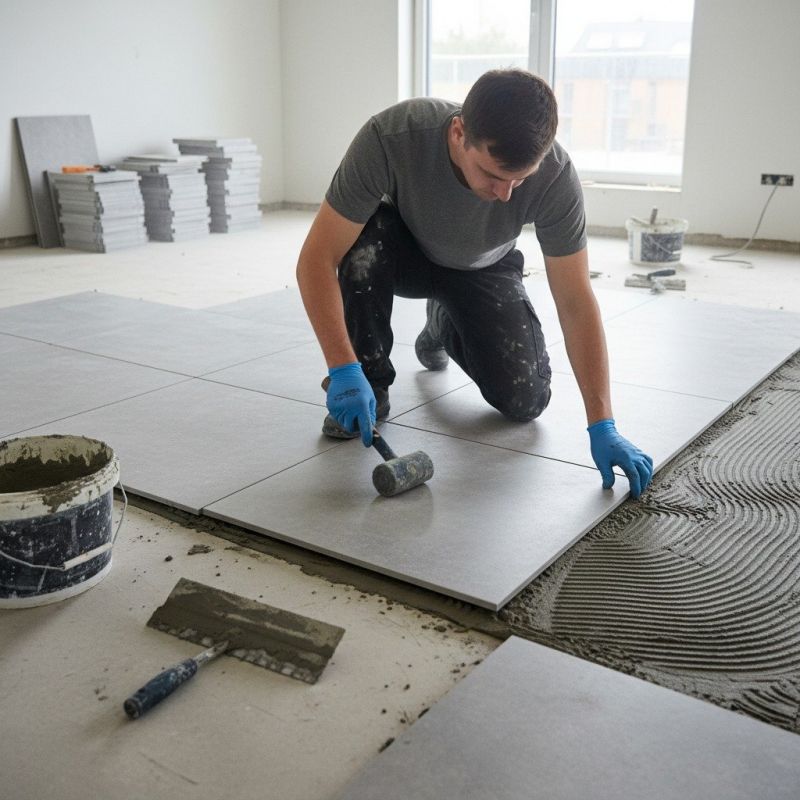 Mosaic Tile Floor Installation in Alexandria, VA