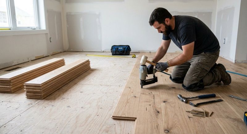 Oak Floor Installation in Manassas, VA