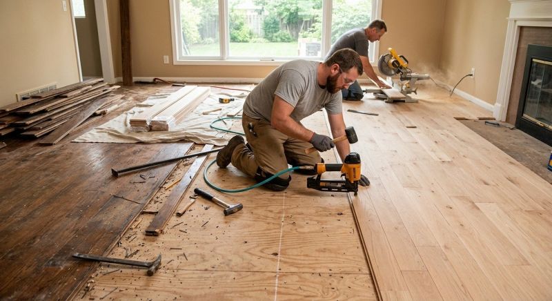 Wood Floor Replacement in Manassas, VA