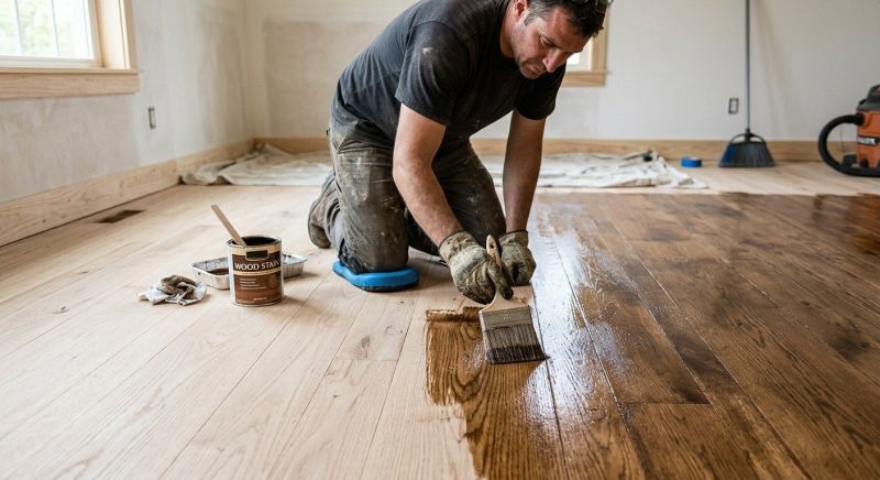 Hardwood Floor Staining in Alpharetta, GA