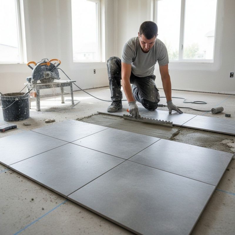 Mosaic Tile Floor Installation in Alexandria, VA