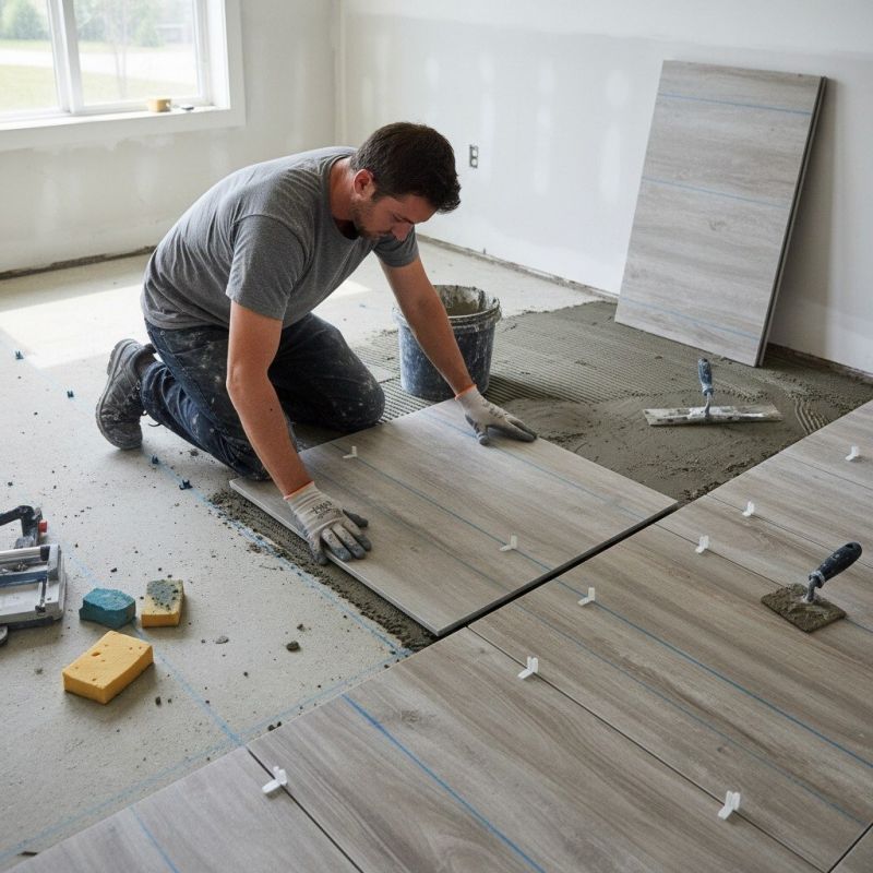 Slate Tile Floor Installation in Longmont, CO