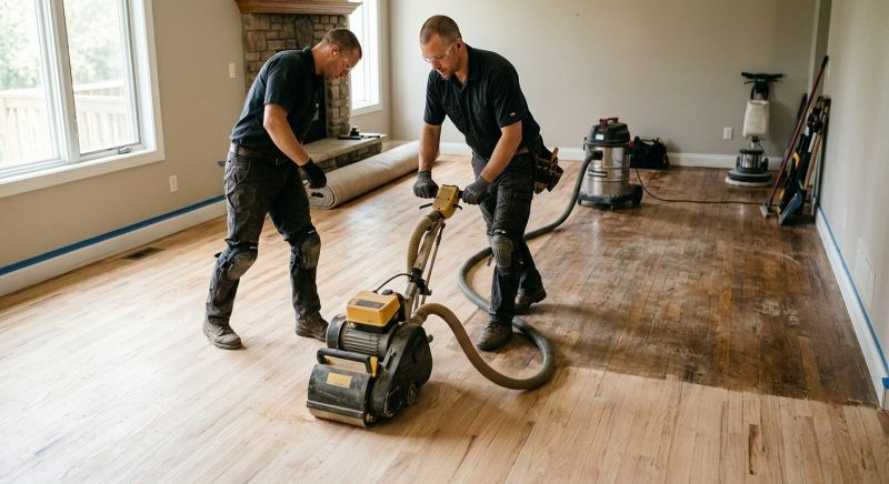 Walnut Floor Refinishing in Kansas City, KS