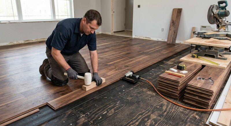 Walnut Flooring Installation in Austin, TX